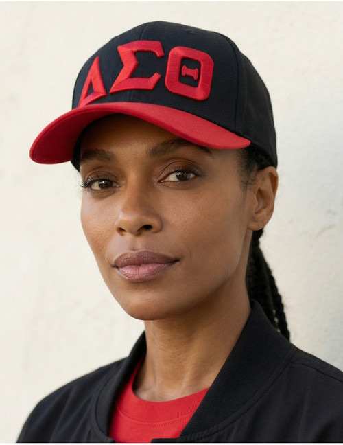 DST LETTER BALL CAP_BLACK