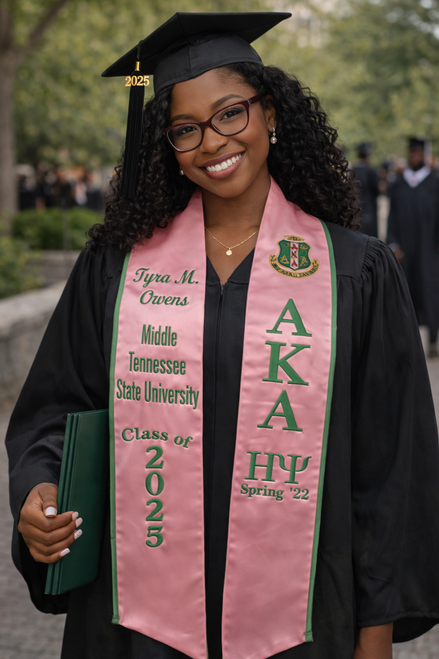 ( COMING SOON )   AKA  Personalized Trimmed Satin Stole ( 84 Inches )