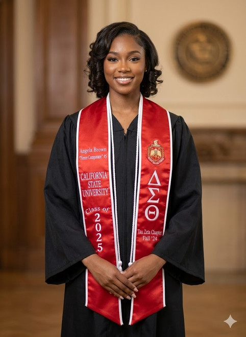  DST Personalized Trimmed Satin Stoles ( 84 Inches )