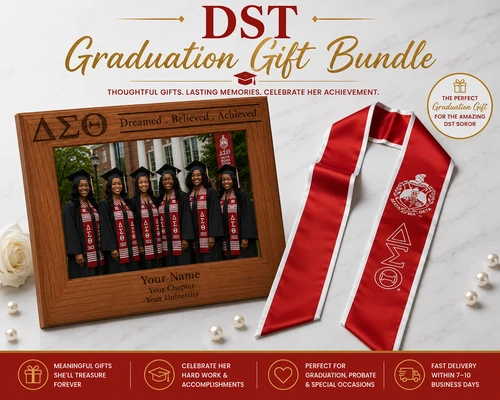 DST  "Dreamed. Believed. Achieved." Photo Frame + DST  Stole ($6.00) Bundle