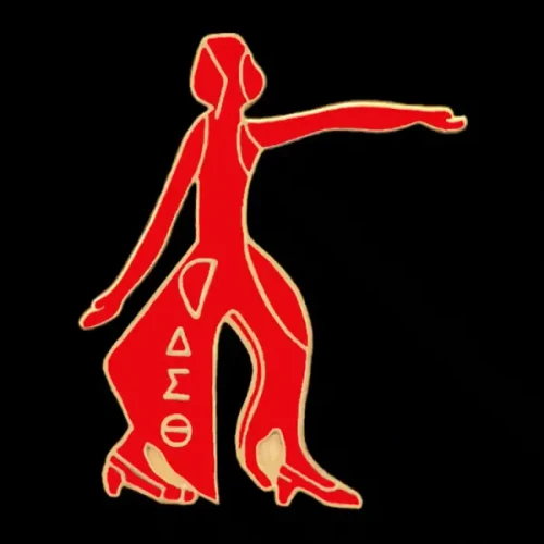 DST Red Fortitude Lapel Pin 1-1/8 T x 1″(BCAM)
