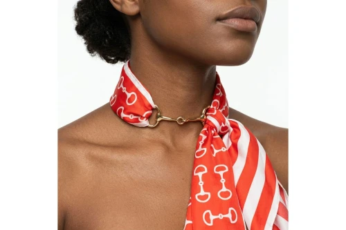 Signature Silk  Scarf Necklace