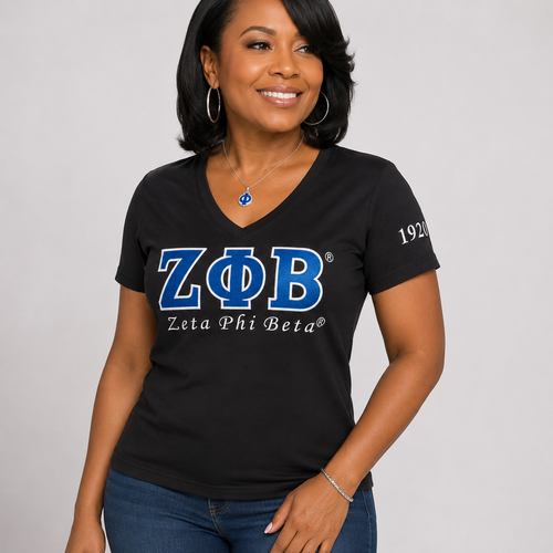 ZPB Luxury Embroidered Tee - Black