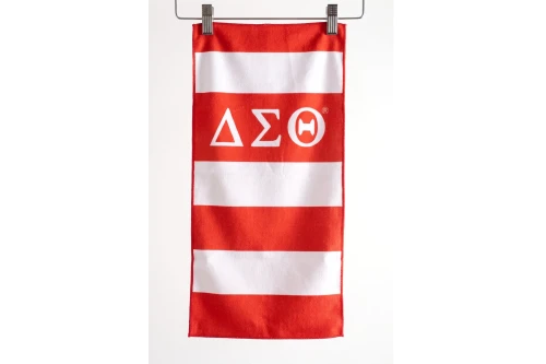 DST Red and White Stripe Decorative Hand Towel