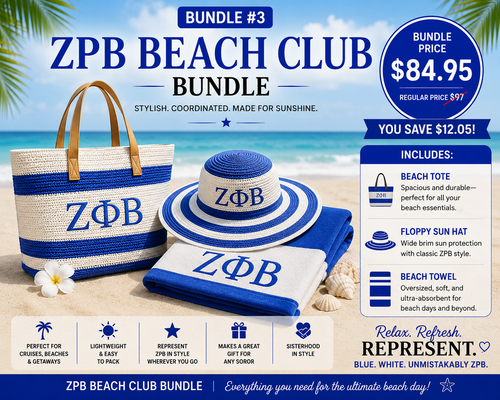 ZPB  Beach Hat, Towel & Tote Bundle
