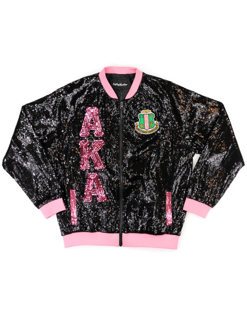 AKA SEQUIN JACKET_BLACK  (Large  ONLY )