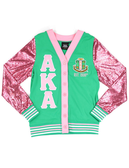 AKA SEQUIN CARDIGAN_GREEN  ( Large ONLY)  (BCAM)