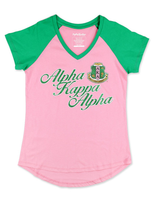 AKA V-NECK TEE_PINK ( XL ONLY )