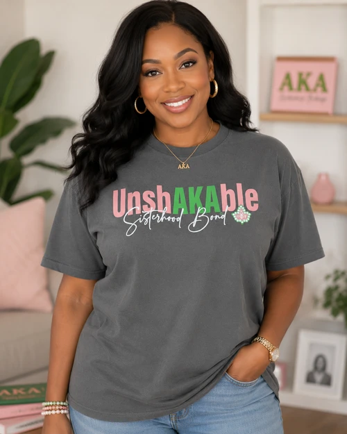 (SHORT SLEEVES)   Grey UnshAKAble  T  Shirt