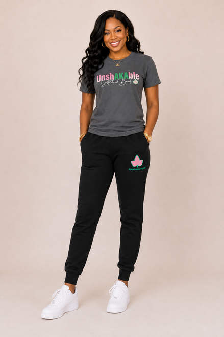 AKA  Black Elite Trainer Pants + FREE  "UNSHAKABLE " T shirt