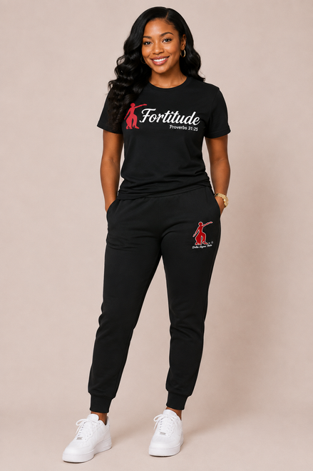 DST Elite Black Trainer Sweatpants + FREE  "Fortitude" Tee
