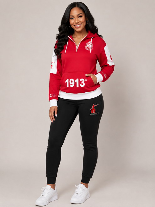 Copy of DST Elite Hoodie Pullover   + Red Trainer Sweatpants