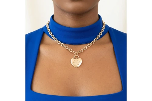 SGRHO Gold 1922 Legacy Heart Lock Chain Necklace