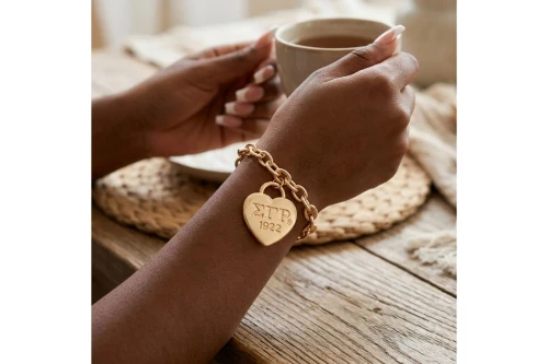 SGRHO Gold 1922 Legacy Heart Lock Chain Bracelet