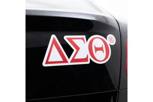 Delta Sigma Theta Greek Letter Car Bumper Magnet