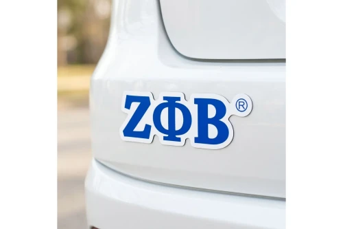 Zeta Phi Beta Greek Letter Car Bumper Magnet