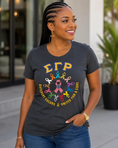 Grey  SGRho  Awareness Ribbons of Hope Tees.  