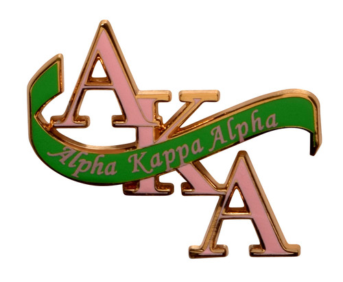 Jewel:  AKA  Banner  Lapel Pin Jewel:  AKA  Banner  Lapel Pin