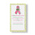   AKA Ivy Leaf  Pink Ribbon Lapel Pin  + Message Card