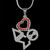 DST Color Crystal Heart Necklace