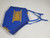 Blue and  Gold  Kente Face Mask with 2 FREE filters.   Blue and  Gold  Kente Face Mask with 2 FREE filters.