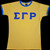 SGRHO  Gold Ringer Tee Shirt SGRHO  Gold Ringer Tee Shirt
