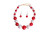 Red and White Jumbo Bubble Gum Pearls