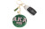 Pink Green Padded Sorority Keychain Pink Green Padded Sorority Keychain