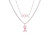 Silver Hope Pink Ribbon Chain Silver Hope Pink Ribbon Chain