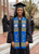 Sigma Gamma Rho Kente Stole  With Patches  (Royal)