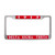 Sororities  License Plate Frames ( Stainless steel metal )