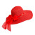Straw Hat Classy Red Bow DST Chapeau for  Straw Hat Classy Red Bow DST Chapeau for