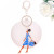 ZPB Sorority Glam Gal Pom Pom Keychain