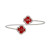 DST Sorority Rhinestone Red Clover Open Bangle DST Sorority Rhinestone Red Clover Open Bangle
