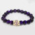 OPP Natural Stone Bead Bracelet – Purple