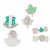AKA Sorority Pin Set Pink Green AKA AKA Sorority Pin Set Pink Green AKA