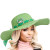Straw Hat Classy Green Bow AKA Chapeau for Women Straw Hat Classy Green Bow AKA Chapeau for Women