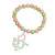 AKA Pink Green Bling Sorority Charm Bracelet AKA Pink Green Bling Sorority Charm Bracelet