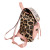 Backpack Leopard and Pink Flap Bag Set