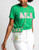 GREEN AKA CLEAR STADIUM CROSS BAG WITH ZIPPER CLOSURE 