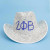 ZPB Sorority Silver Blue Rhinestone Fedora Hat ZPB Sorority Silver Blue Rhinestone Fedora Hat