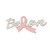 Brooch Silver Light Pink Ribbon Believe Pin Brooch Silver Light Pink Ribbon Believe Pin