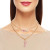 Gold Love Pink Ribbon Chain