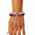 SGRHO Sorority 2 Pcs Blue Yellow Cable Bangles SGRHO Sorority 2 Pcs Blue Yellow Cable Bangles