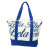 ZPB Sorority Thick Canvas Embroidered Tote Bag ZPB Sorority Thick Canvas Embroidered Tote Bag