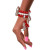 Updated DST Red and White Pearl Charm Watch Band Updated DST Red and White Pearl Charm Watch Band