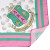 AKA Sorority Pearl Print Square Scarf for Women AKA Sorority Pearl Print Square Scarf for Women