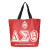 DST Sorority Red Large Shopper Tote DST Sorority Red Large Shopper Tote