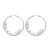 Delta Sigma Theta Silver Hoop Earrings- Name Design