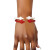 DST Sorority Red White Pointed Cable Bangle Set DST Sorority Red White Pointed Cable Bangle Set